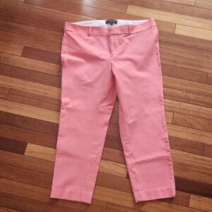 Banana Republic Sloan Fit Coral Cropped Pants Size 14